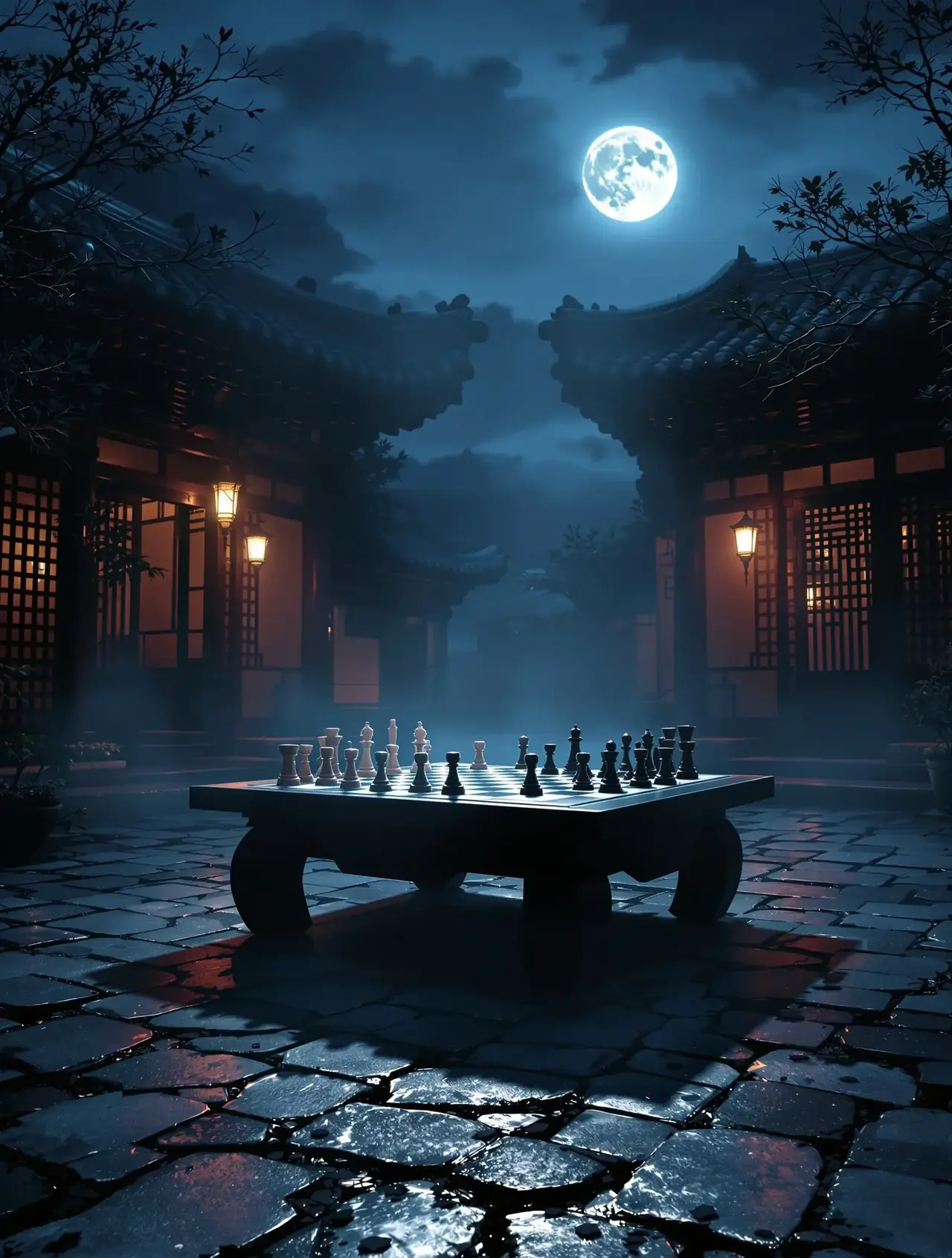 月下棋局 电影海报